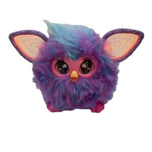 Hasbro Furby 2023 Interactive Purple And Blue Talks Ears Move/Light Up- Tested
